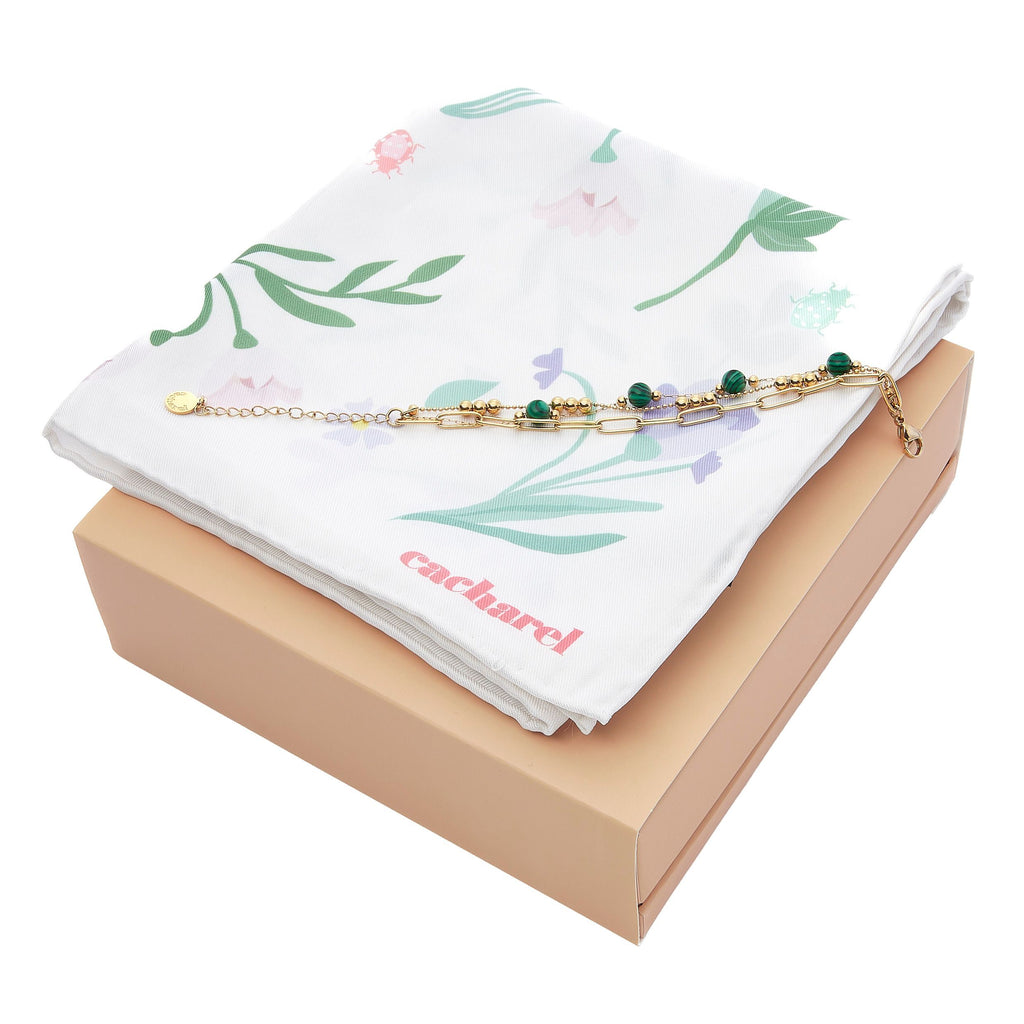 Designer gift sets for women CACHAREL Bracelet & Scarf with gift box