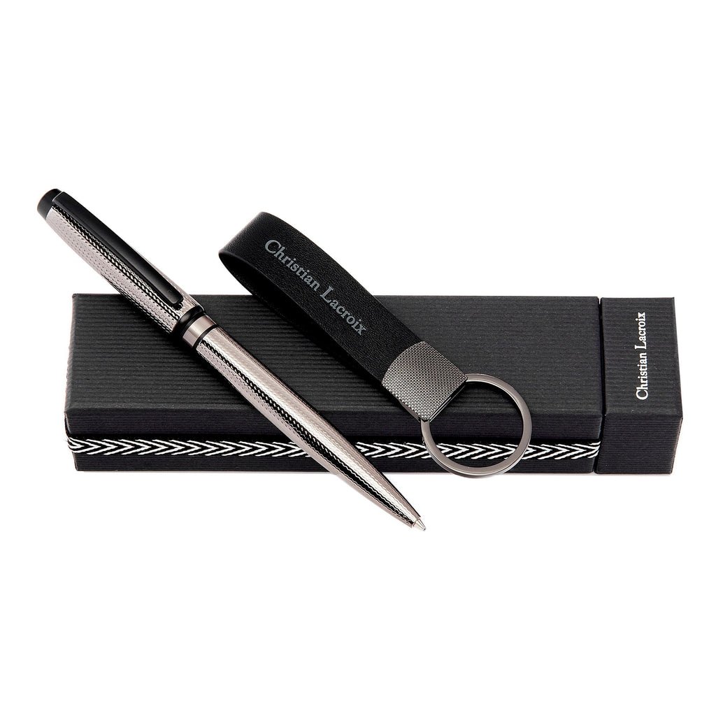 Exquisite gift sets CHRISTIAN LACROIX ballpoint pen & key ring Caprio