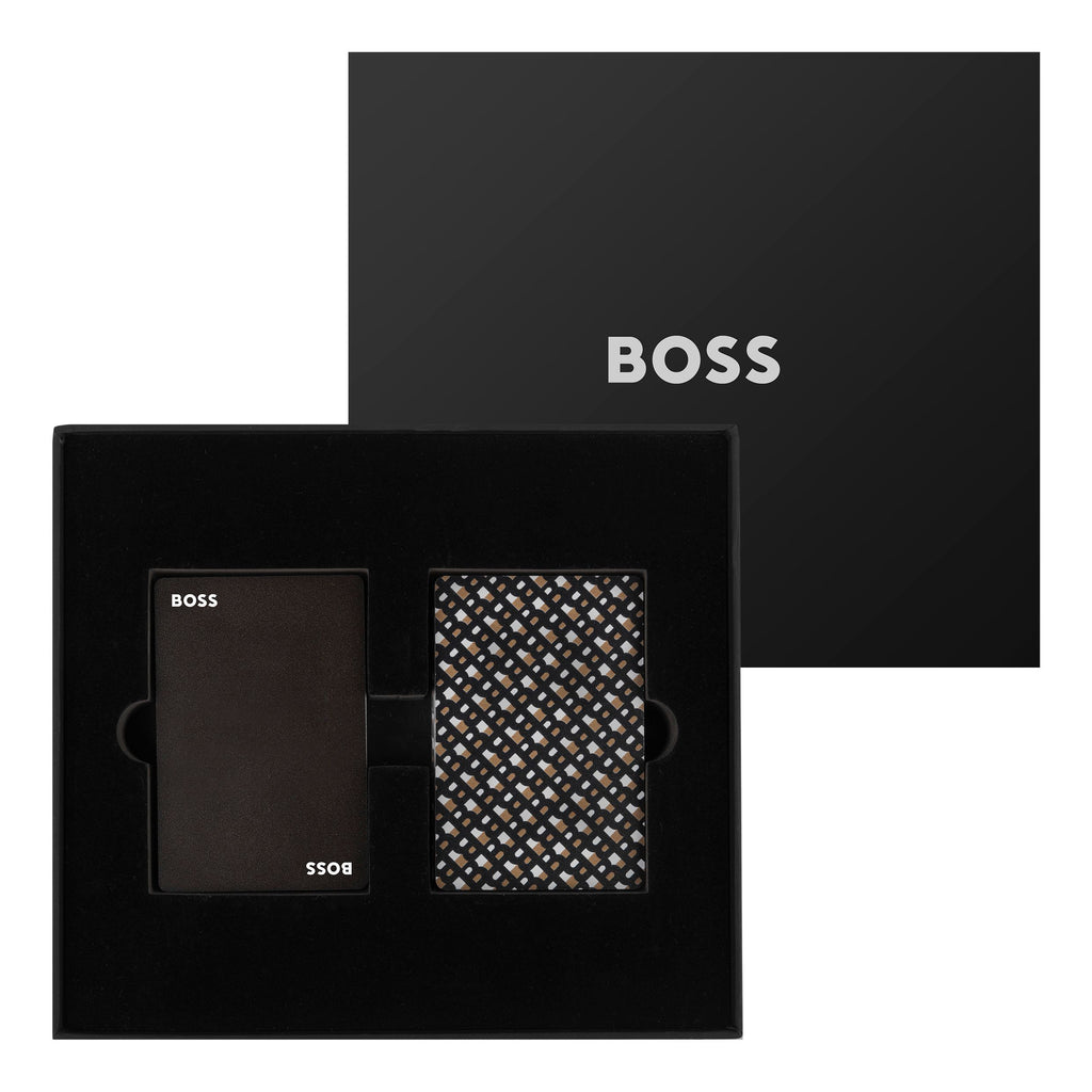  Designer poker cards set HUGO BOSS Playing cards 2 decks ICONIC Black 