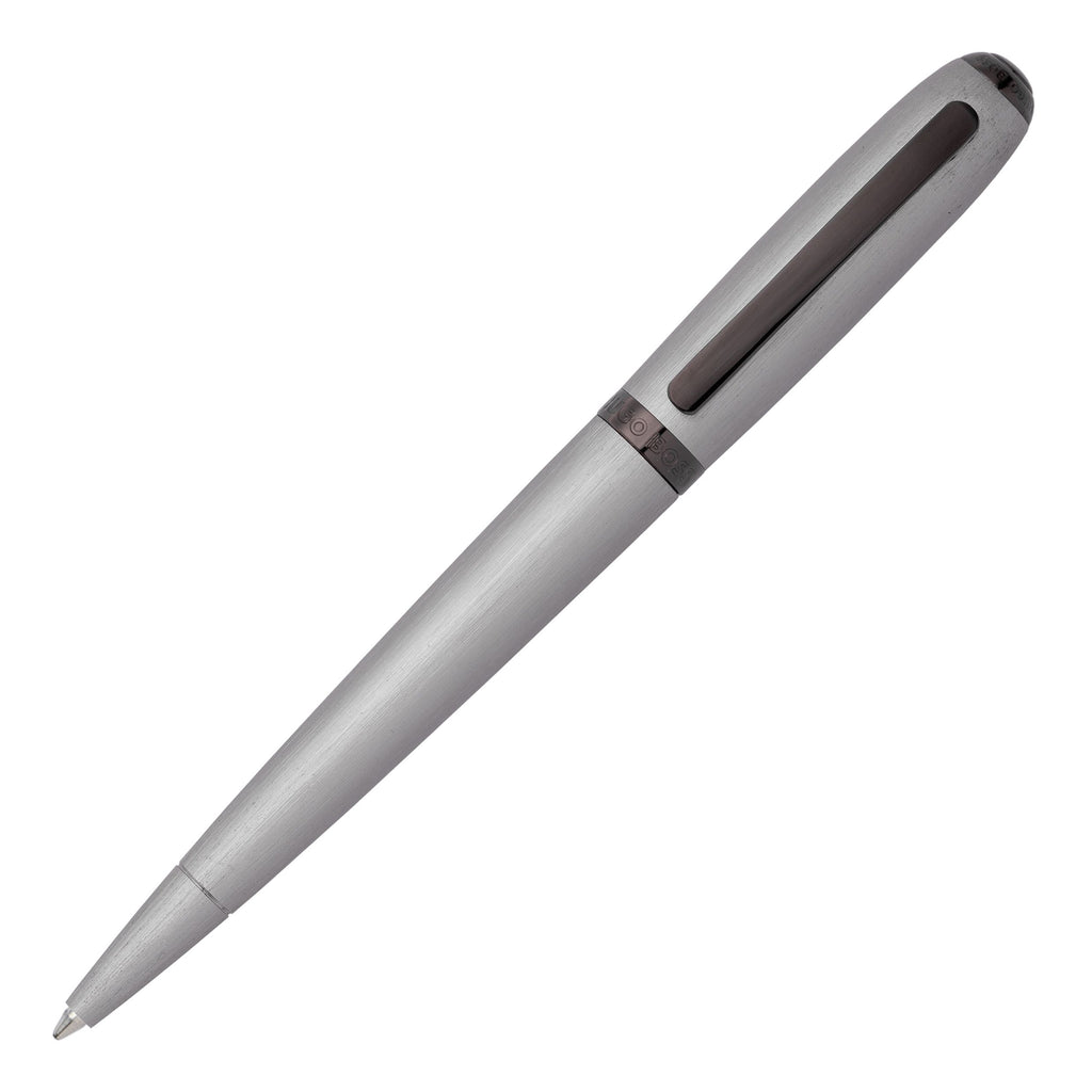  Fine writing pens HUGO BOSS Chrome Brushed Ballpoint pen Contour