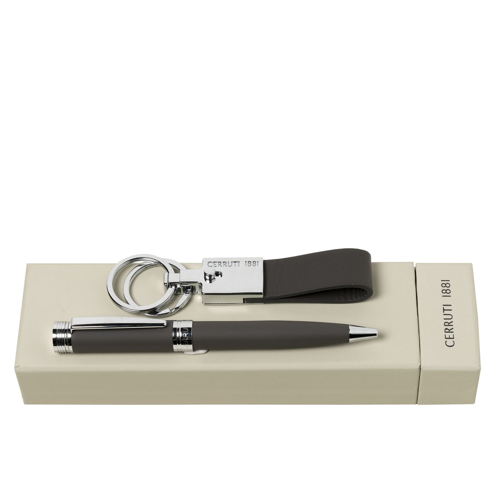  CERRUTI 1881 Gift Set for HIM | Zoom | Ballpoint pen & Key ring
