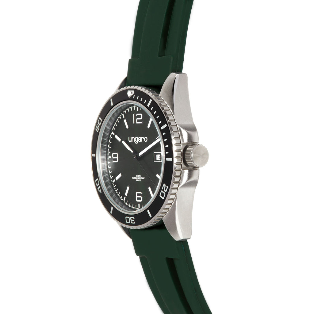  Designer watches for men Ungaro date window watch Milo in green dial
