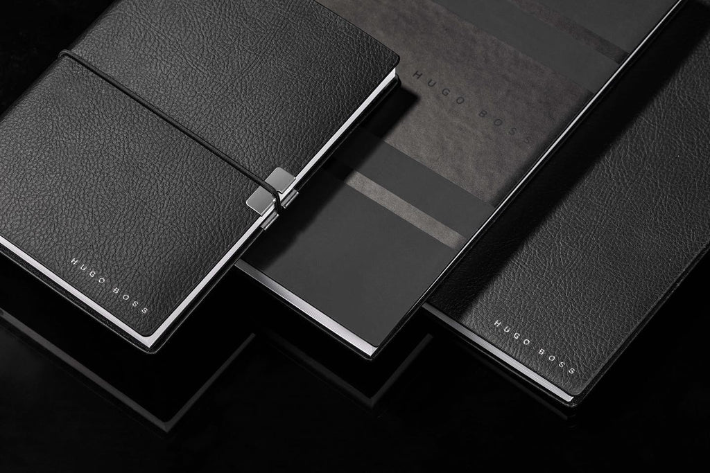 HUGO BOSS | Notebook | Notepad | Agenda botebook | Elegance storyline | Essential storyline | Essentail gear | perfect gift | corporate clients | Corporate gifts | writing experience | Notepad | Agenda notebook