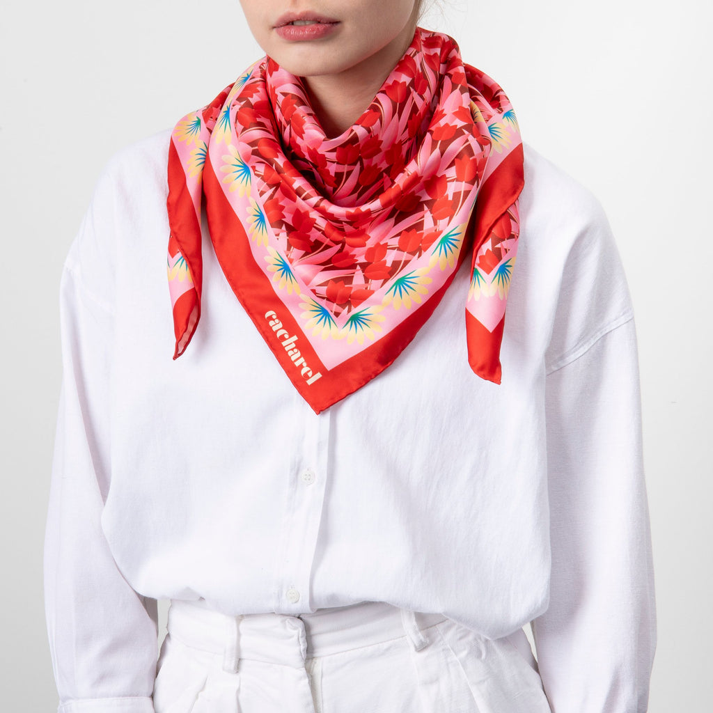  Scarves & accessories in Hong Kong Cacharel fashion red Scarf Albane 