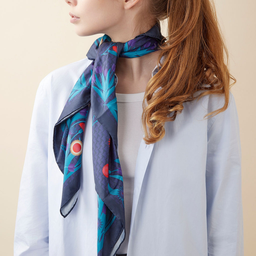 Scraves & wraps for women CACHAREL Trendy Navy Scarf Astrid 