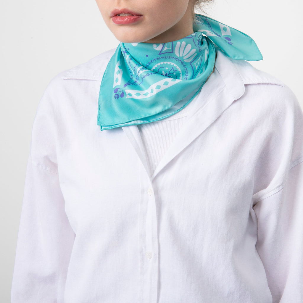 Cacharel business gifts Scarf Alesia in Mint for Mother's Day