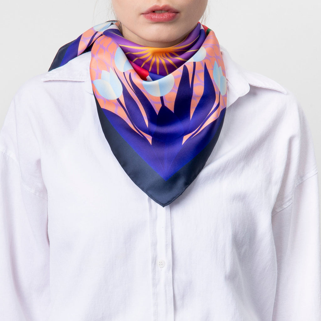 Navy Scarf Alix from Cacharel Paris apparel & accessories