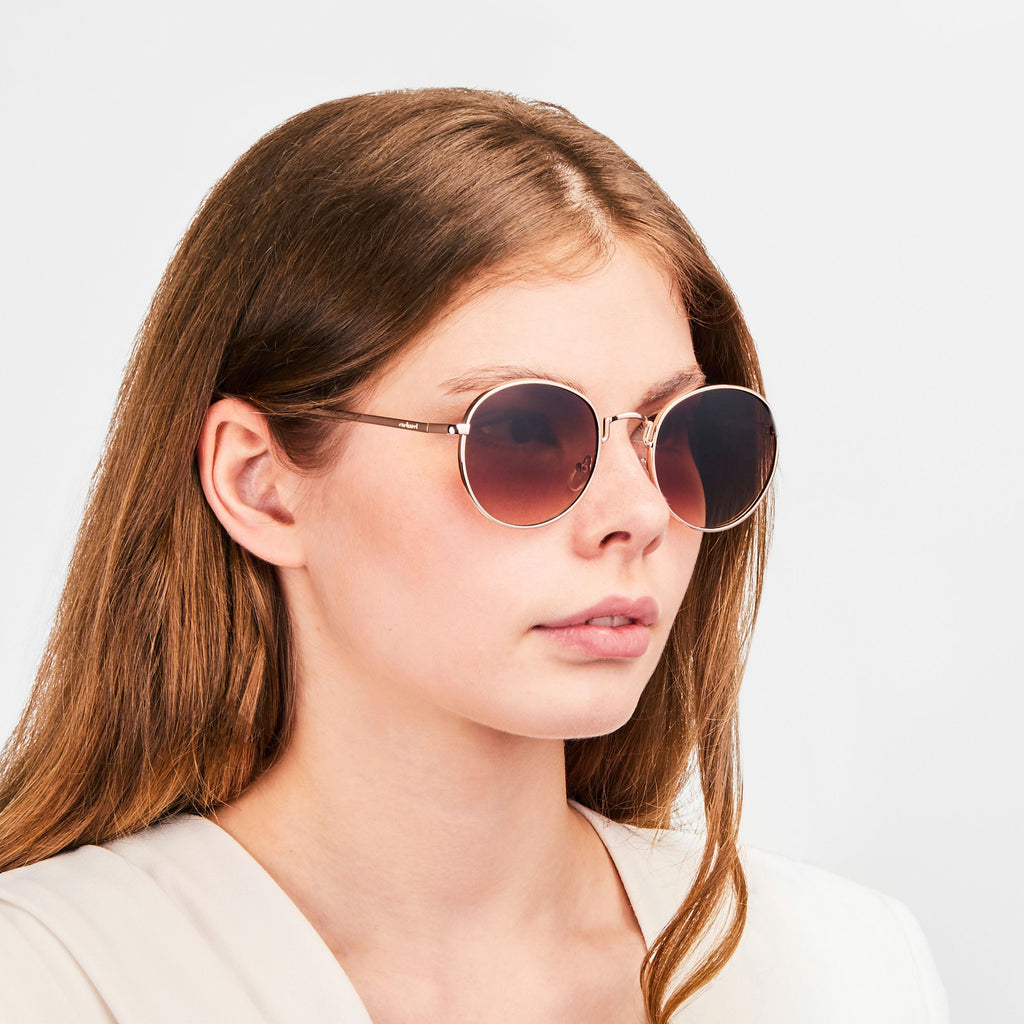 Women's luxury eyewear Cacharel fashion gold Sunglasses Alma