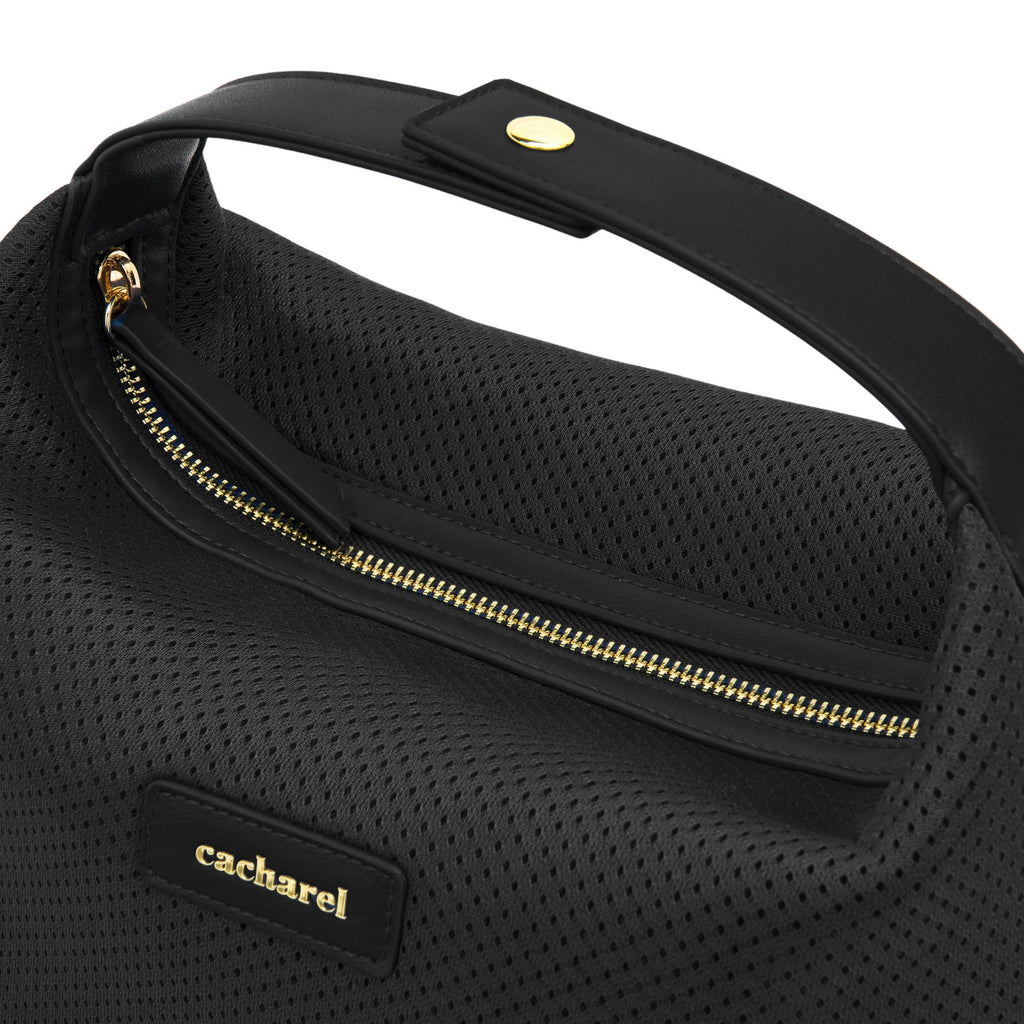 CACHAREL black mesh pattern dressing-case Josephine with gold logo