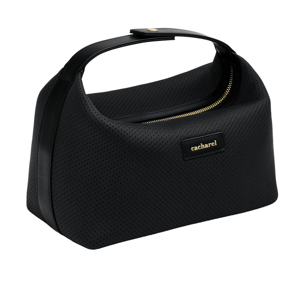 CACHAREL black mesh pattern dressing-case Josephine with gold logo