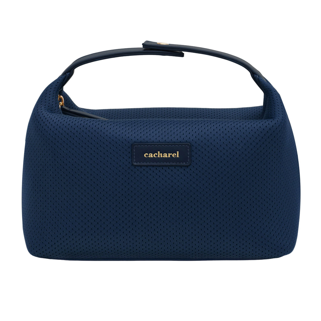 CACHAREL travel navy dressing-case Josephine with gold-plated zipper