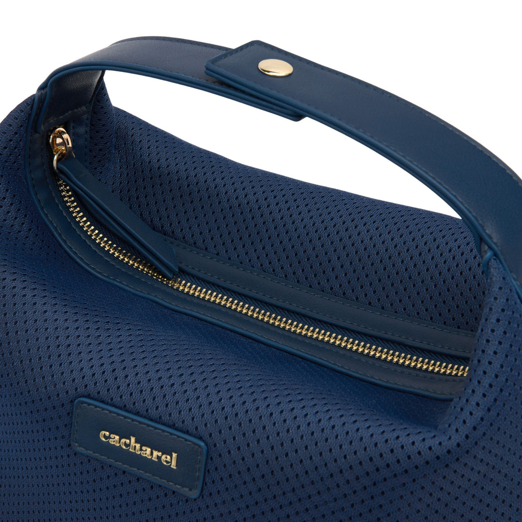 CACHAREL travel navy dressing-case Josephine with gold-plated zipper