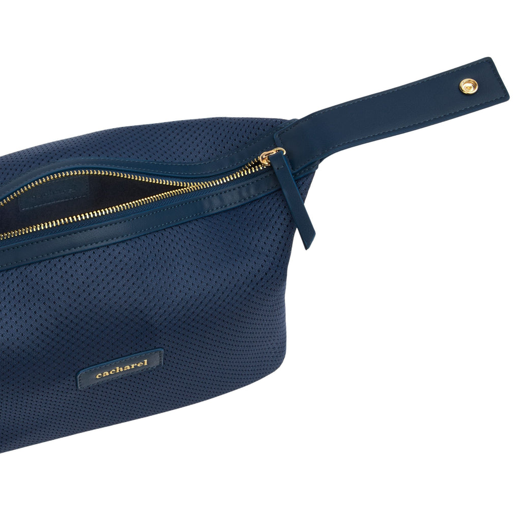 CACHAREL travel navy dressing-case Josephine with gold-plated zipper