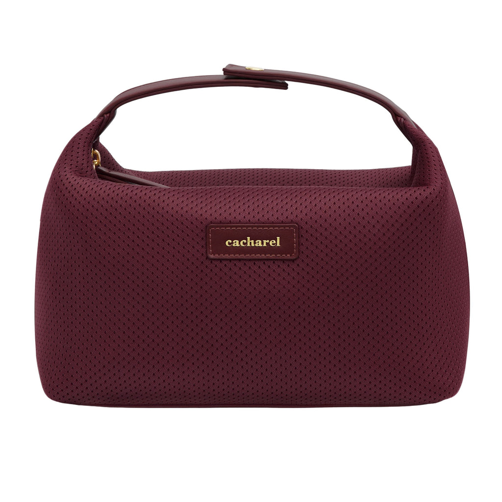 CACHAREL travel pouches & dressing-case Josephine in burgundy color