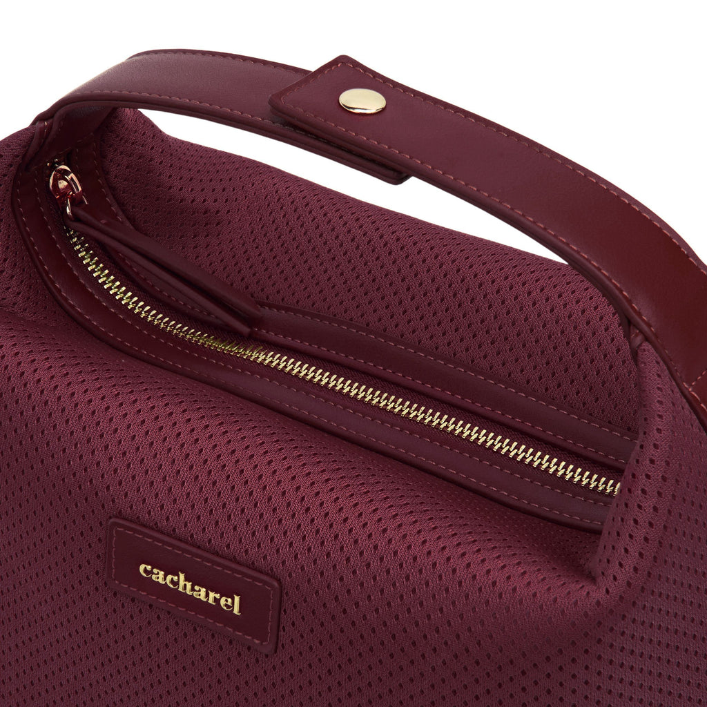 CACHAREL travel pouches & dressing-case Josephine in burgundy color