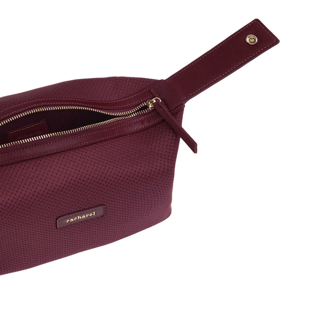 CACHAREL travel pouches & dressing-case Josephine in burgundy color