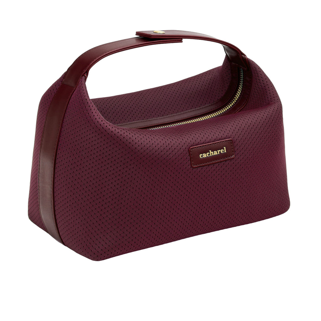 CACHAREL travel pouches & dressing-case Josephine in burgundy color