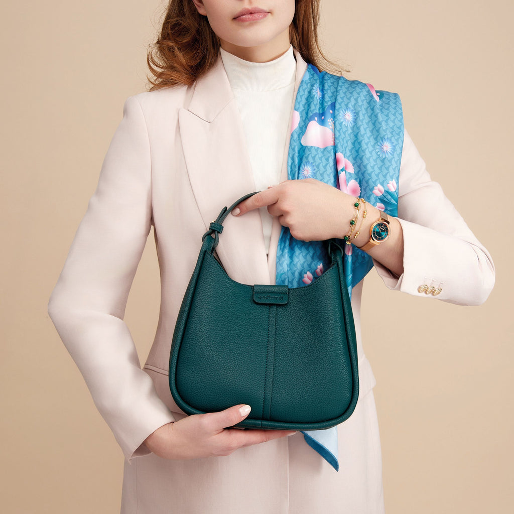Green gifts CACHAREL green Lady bag Astrid with an extra cosmetic bag
