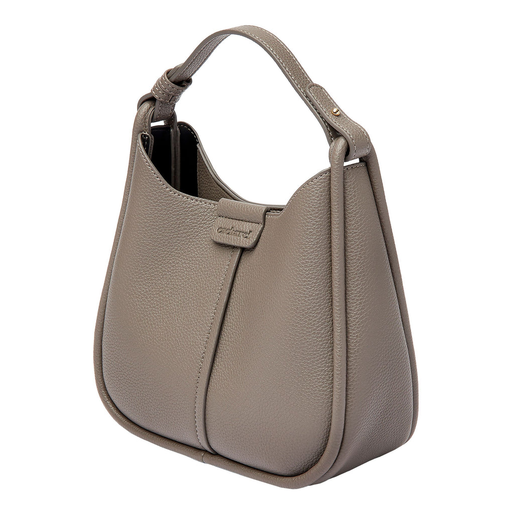 Ladies' elegant shoulder bags CACHAREL Lady bag Astrid in taupe color