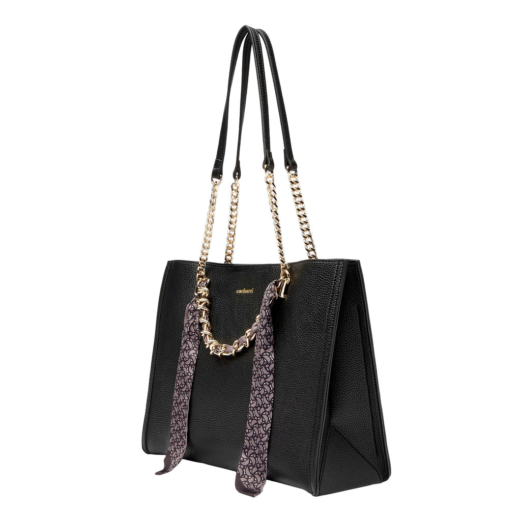 Women's exquisite tote bags CACHAREL Chic Black Lady bag Amelia 