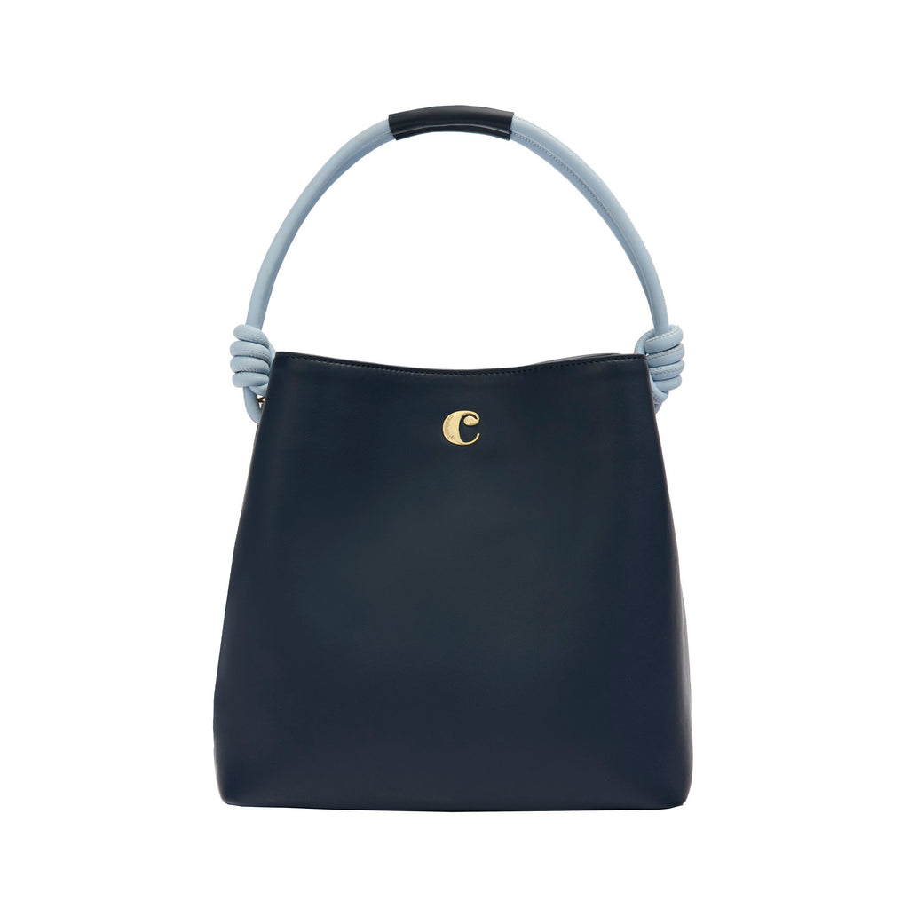 CACHAREL Navy Lady bag Apolline with vegan friendly leather material 