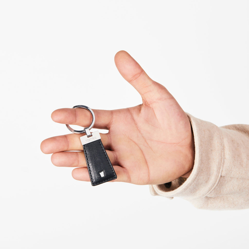 Men's designer key holders Festina Black leather Key ring Chronobike 
