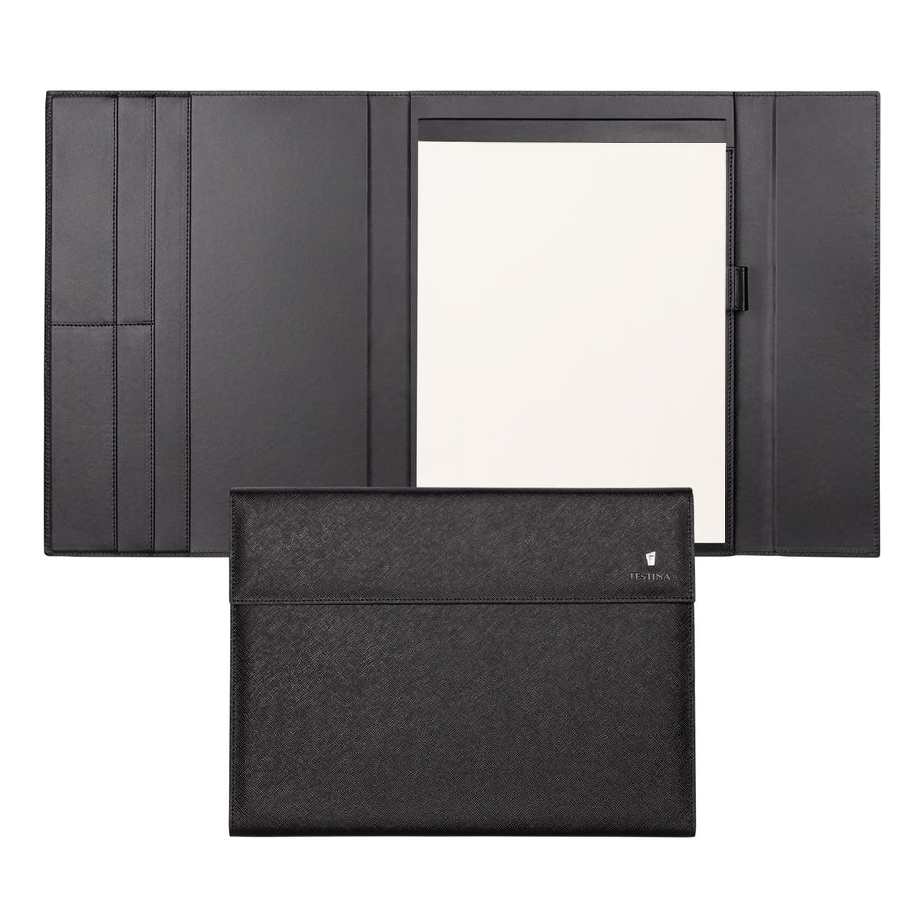 Luxury gift set for men FESTINA black A4 Folder & Ballpoint pen