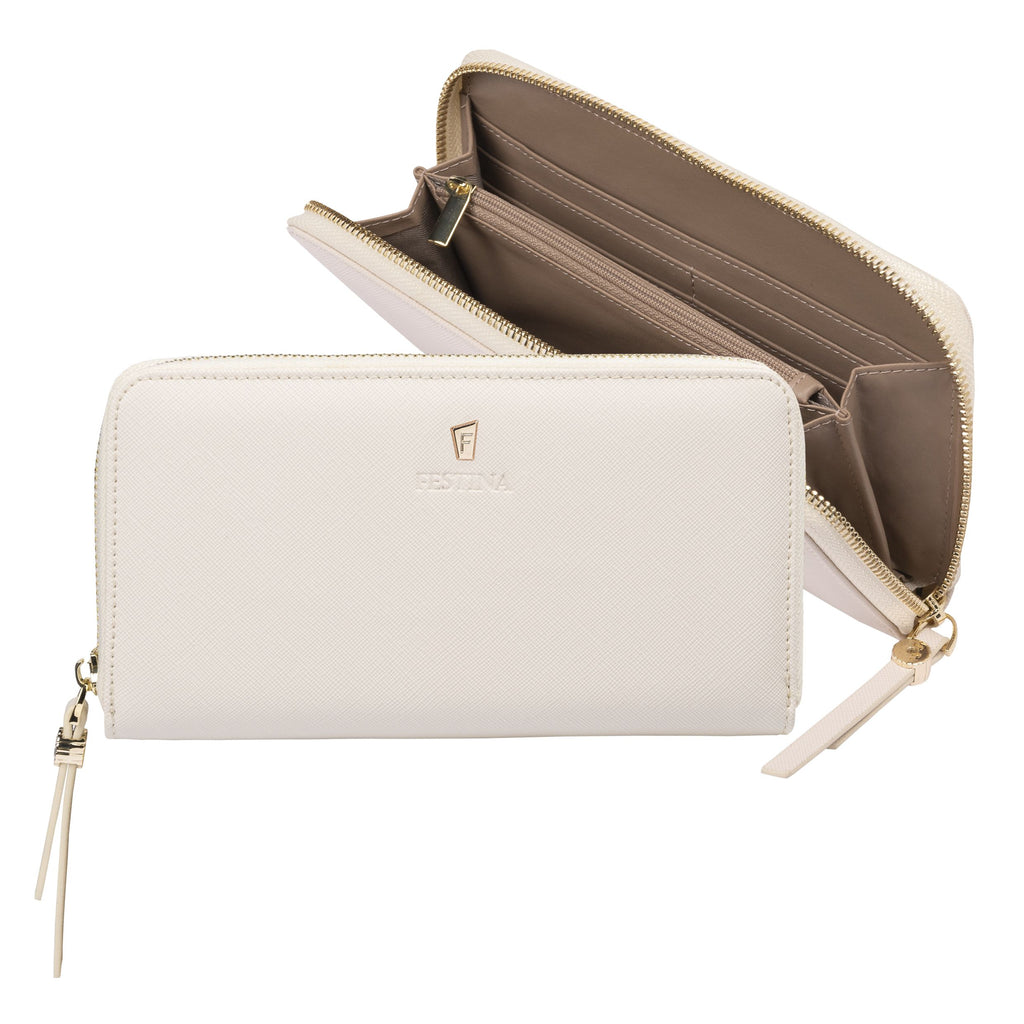 Fine gift set Festina ivory travel purse & Ballpoint pen Mademoiselle 