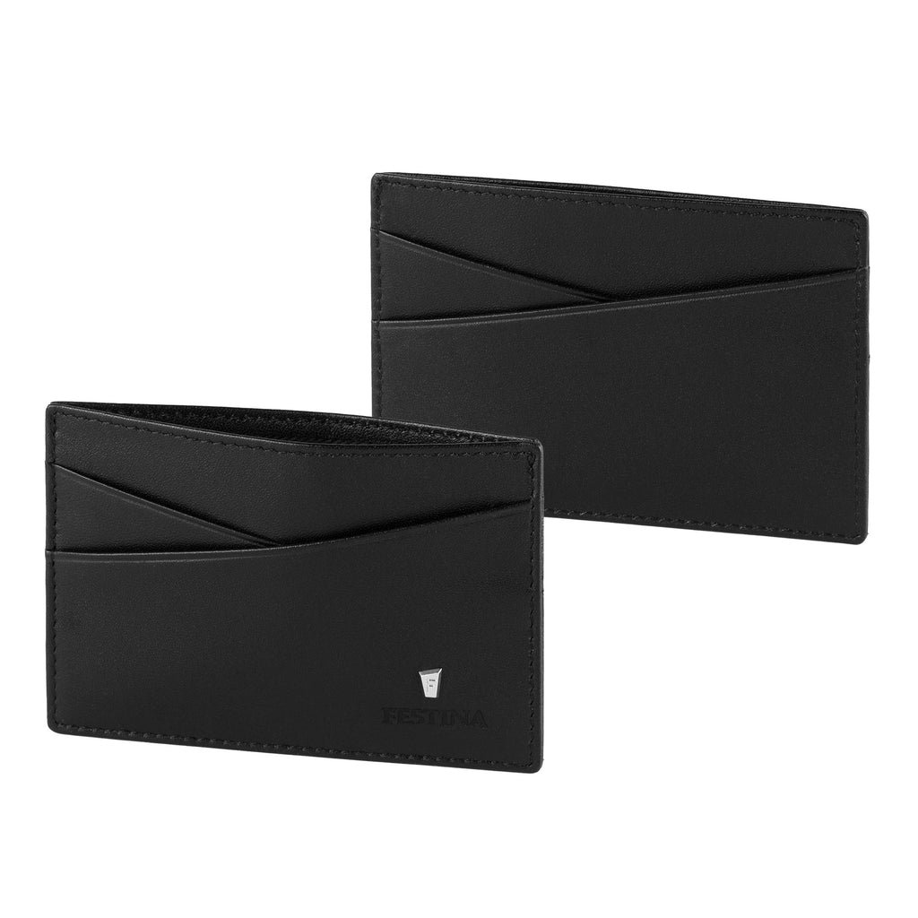  Luxury gift sets FESTINA Black Card holder & Ballpoint pen 