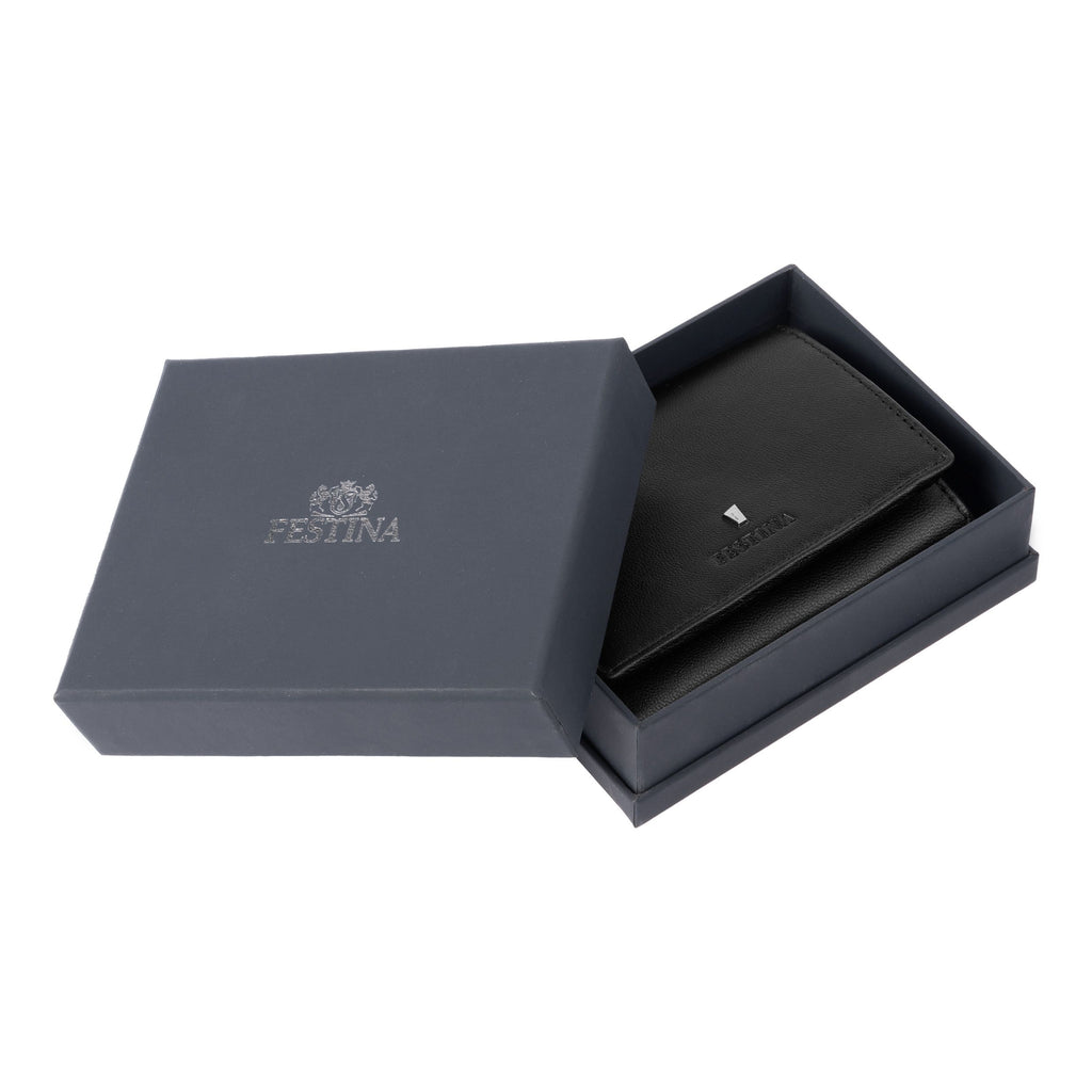 Designer corporate gifts Festina black card holder trifold Classicals