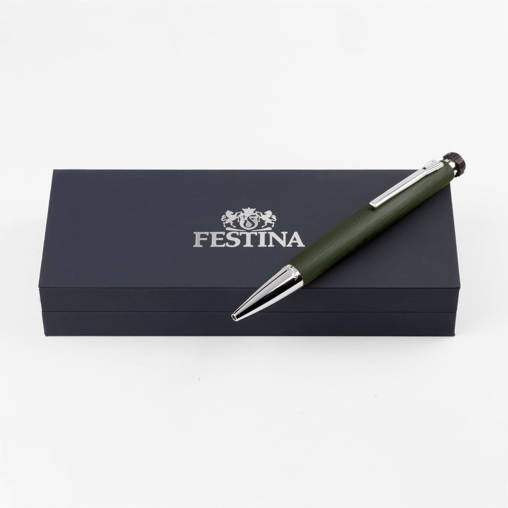 Aluminum writing pens FESTINA Rainbow green Ballpoint pen Chronobike 
