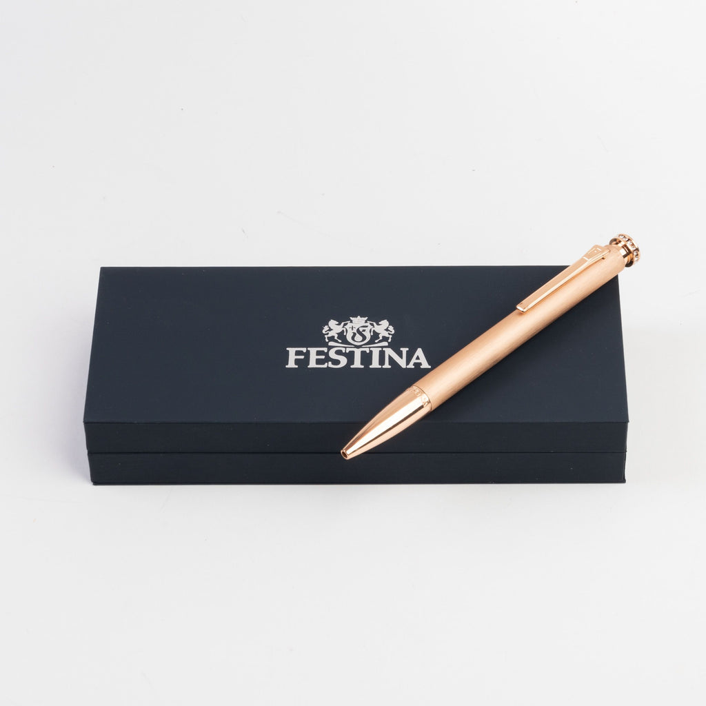 Designer gifts for women FESTINA champagne ballpoint pen Mademoiselle