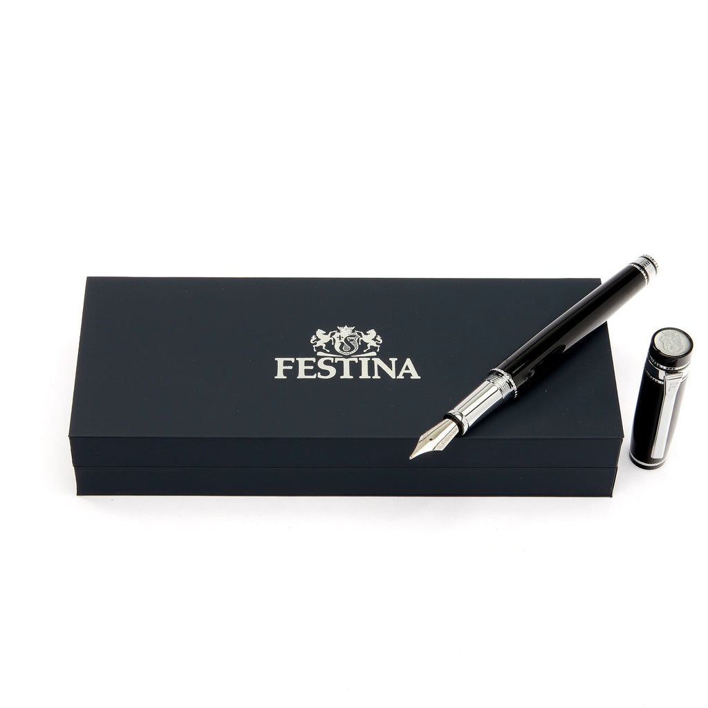 Men's elegant gift ideas FESTINA Fountain pen Bold Classic Black