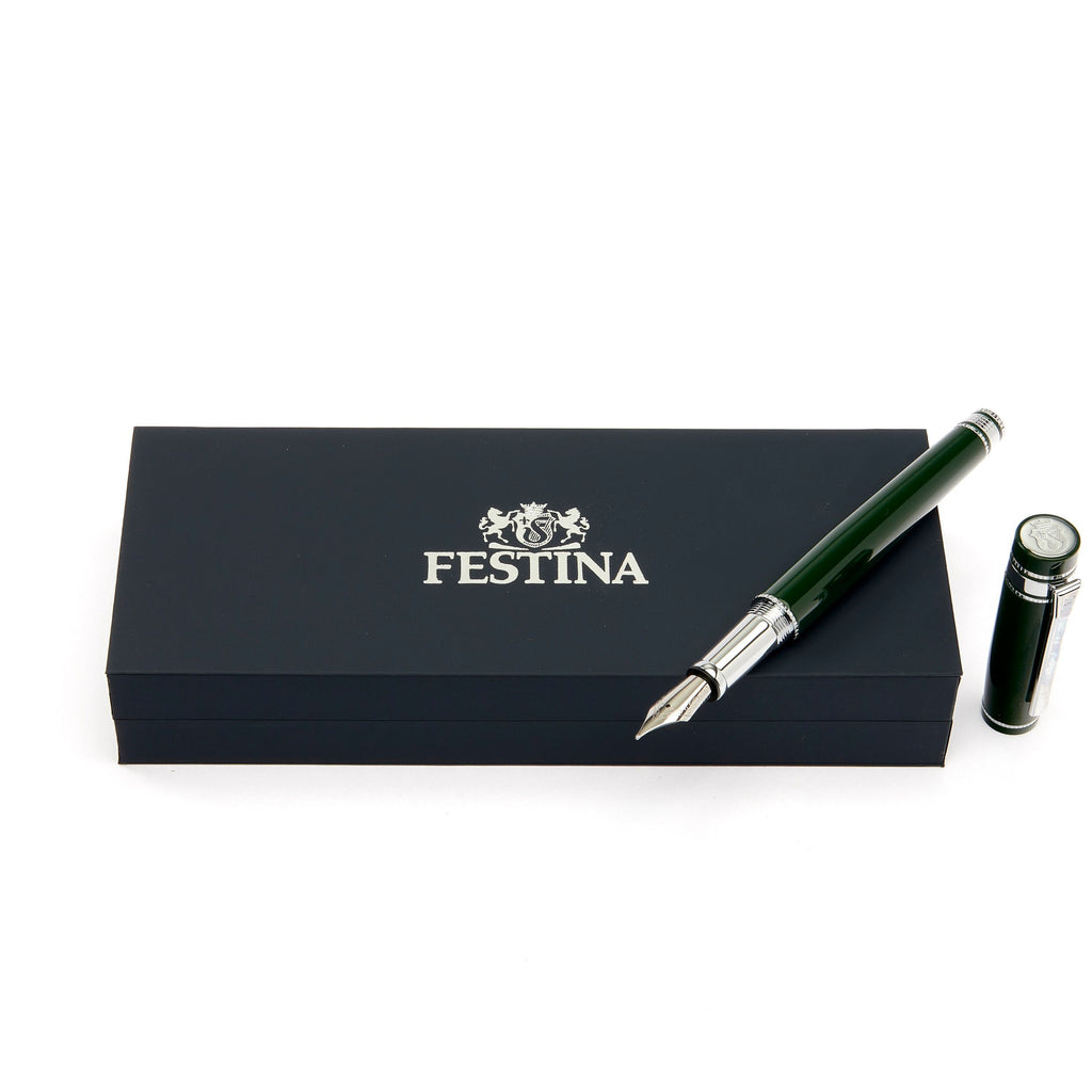 The perfect writing instruments FESTINA green Fountain pen bold classic