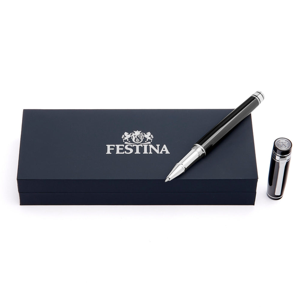 FESTINA Men's Black Rollerball pen Bold Classic with oversized frame