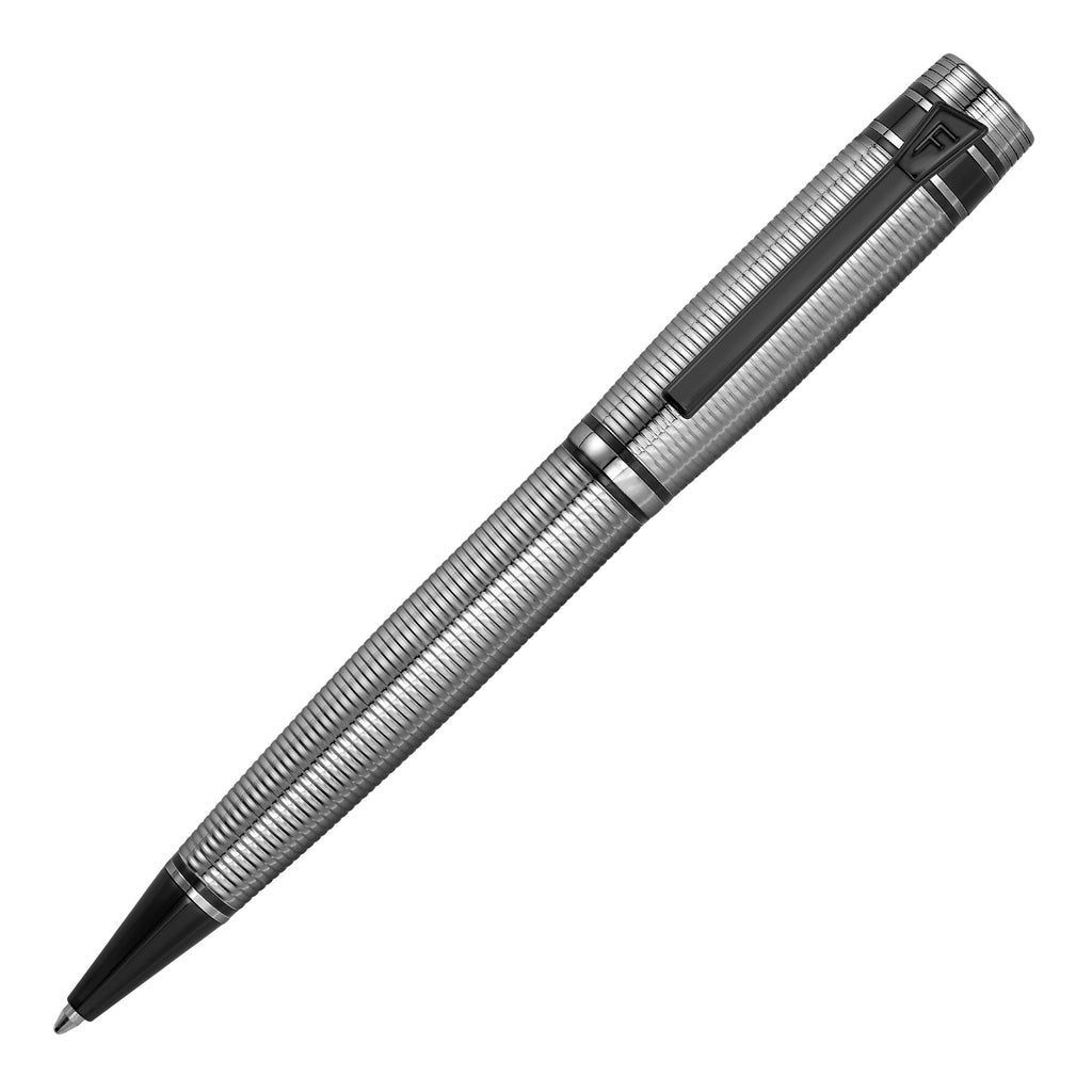 2pc set FESTINA stripe chrome & gun Fountain pen & Ballpoint pen Bold