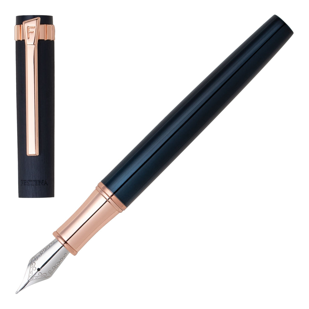 Designer corporate gift set Festina fountain pen & pen case in HK