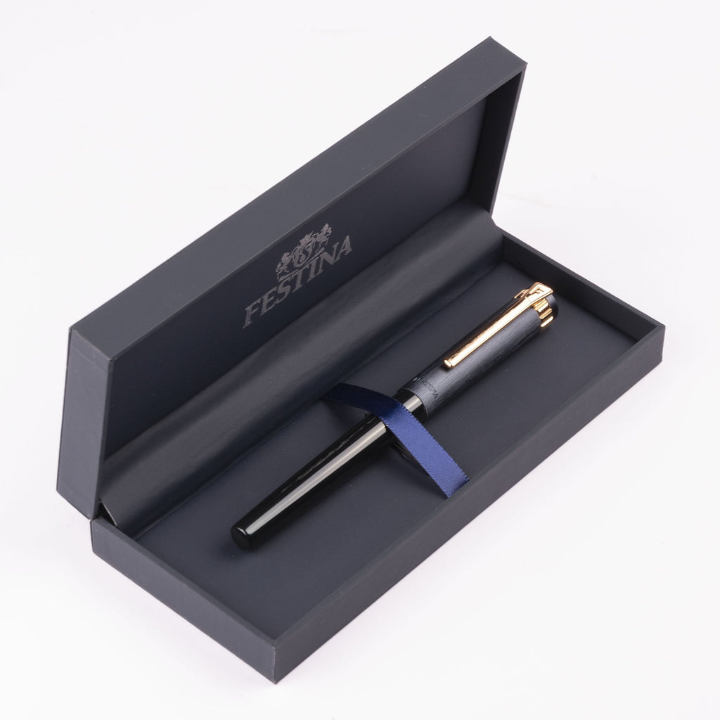 Business gift ideas FESTINA Rollerball pen Prestige in Rose Gold Navy