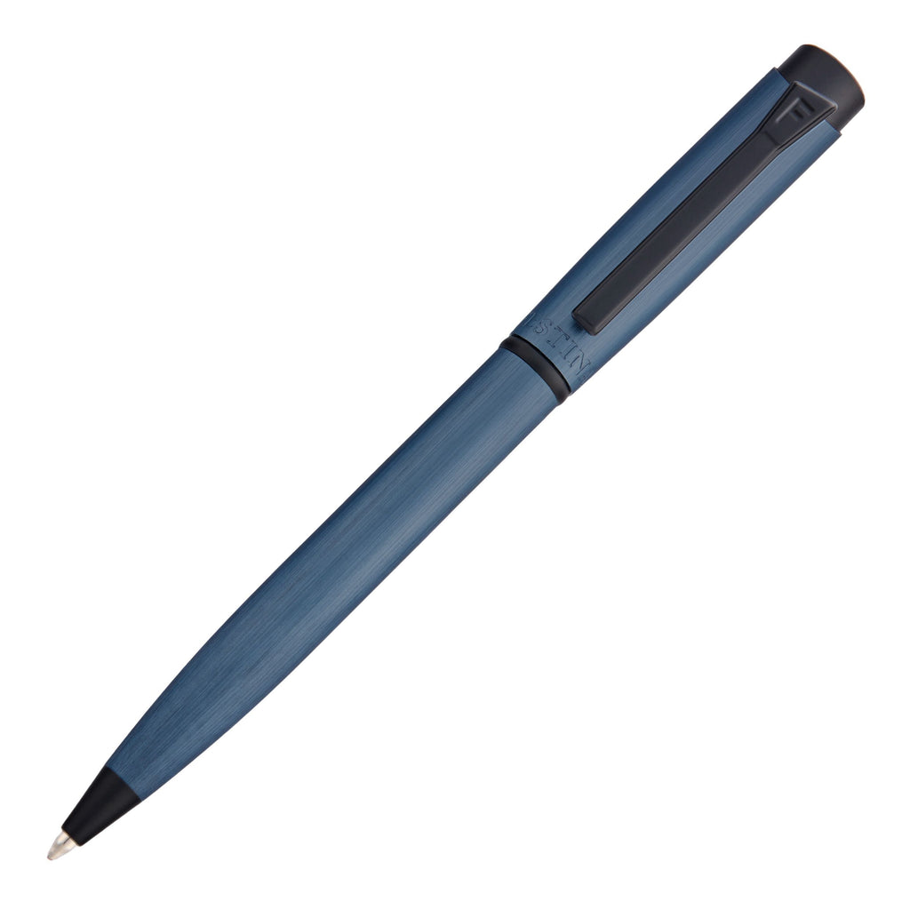 FESTINA blue aluminum brushed ballpoint pen Originals with black logo