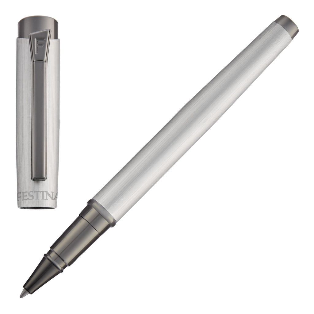 FESTINA black rollerball pen Originals with gun-metal plated logo