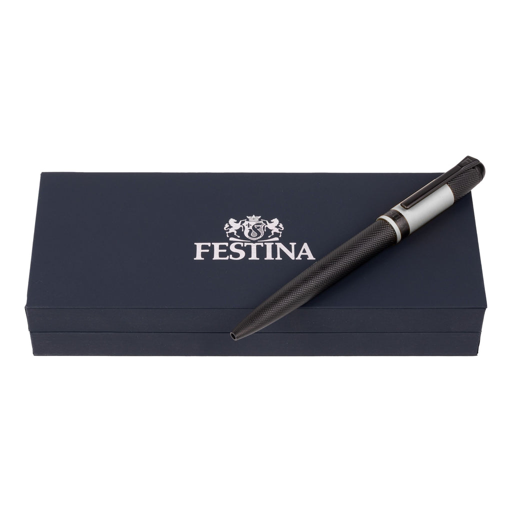 Designer pens Festina Silver Ballpoint pen Classicals Black Edition