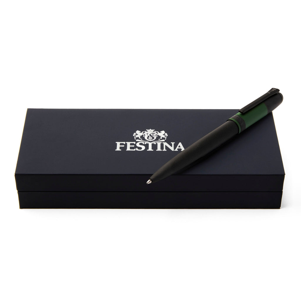Festina Green Ballpoint pen Classicals in Black Edition