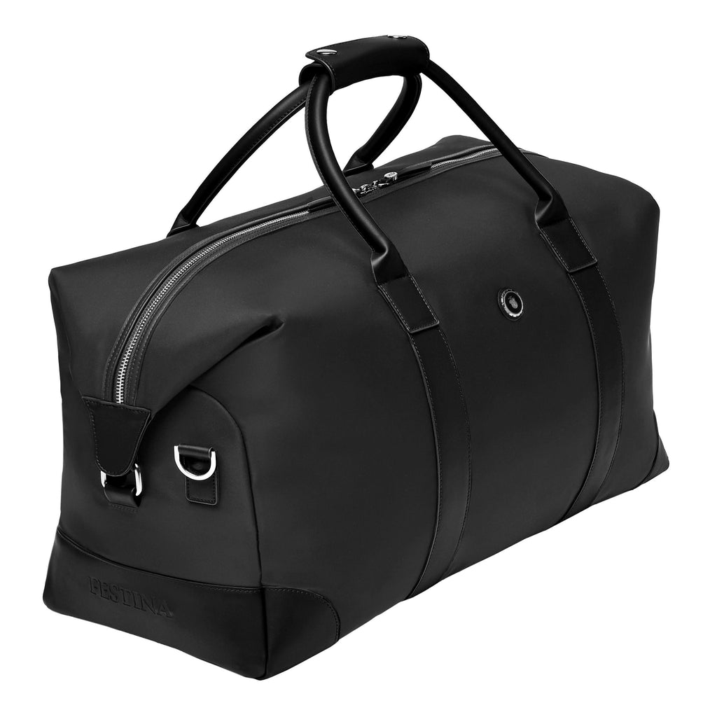 Men's designer handbags FESTINA Black Nylon Travel bag Button 