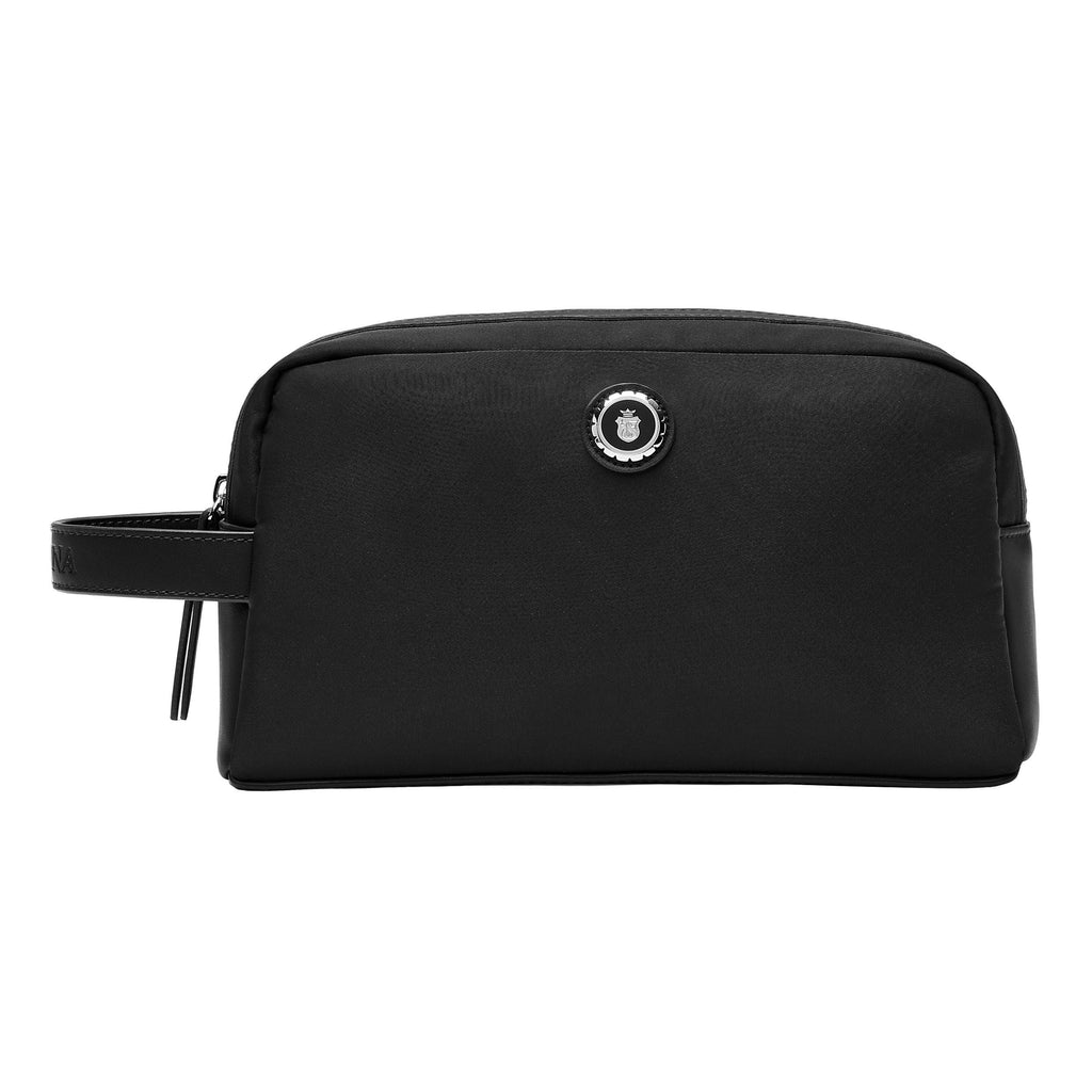 Men's travel clutch bags FESTINA Black Nylon Dressing-case Button