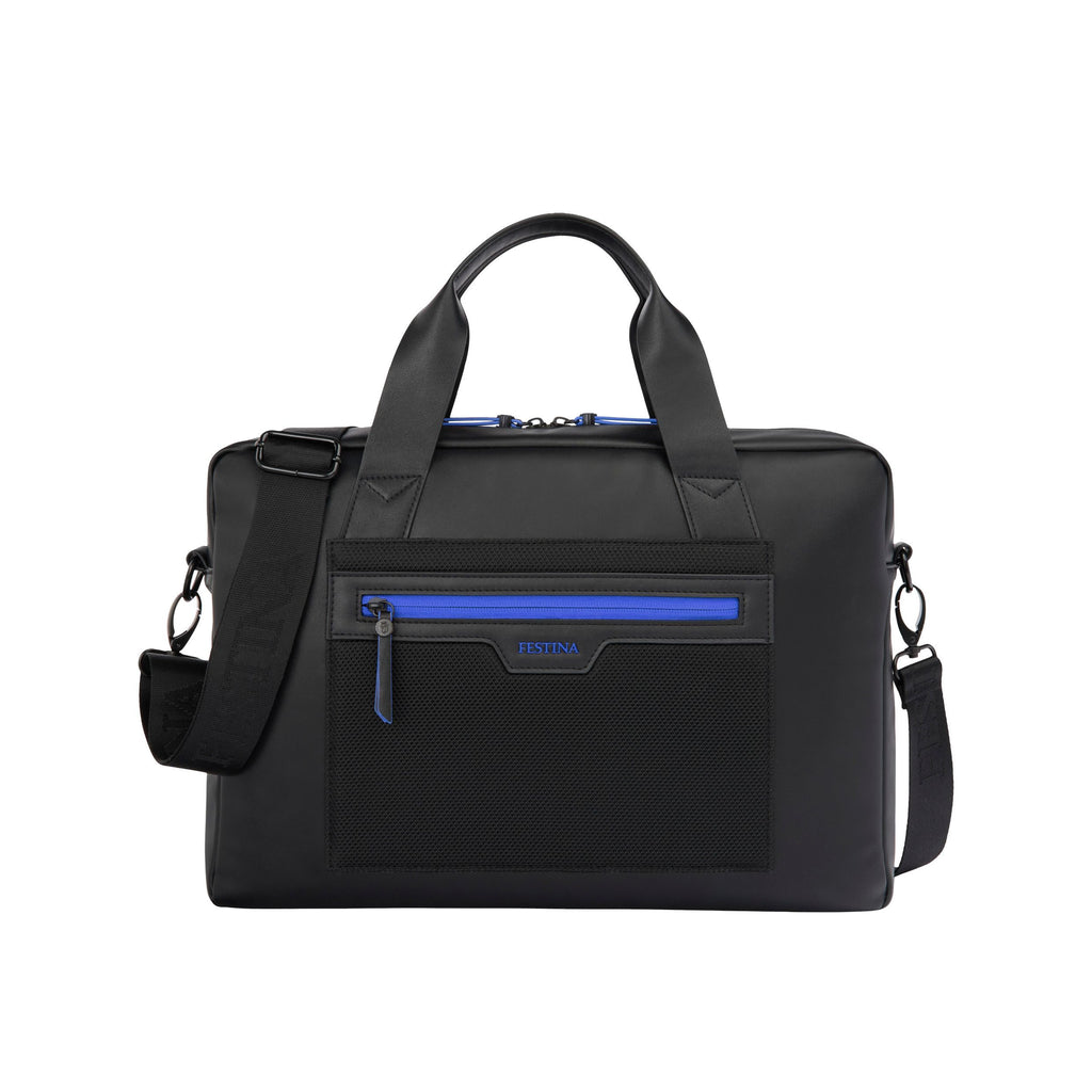 Men's travel briefcases FESTINA Blue Document bag Black Edition