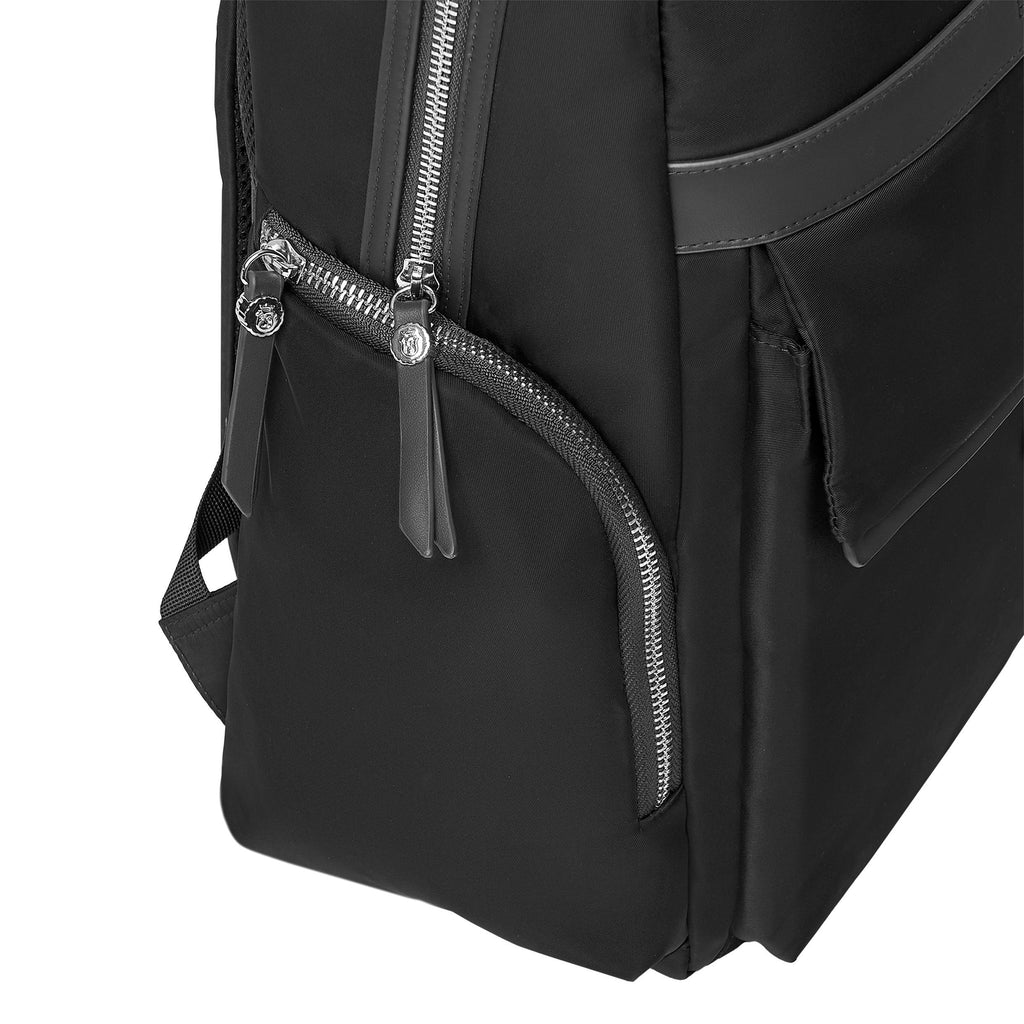 Men's designer travel goods FESTINA Black Travel Backpack Button