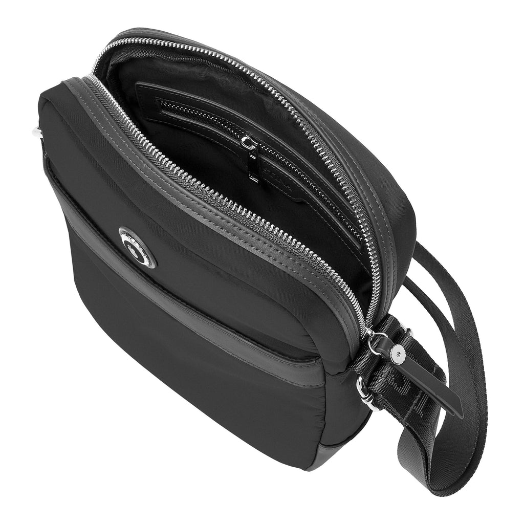 Men's travel crossbody bags FESTINA Black Nylon Reporter bag Button