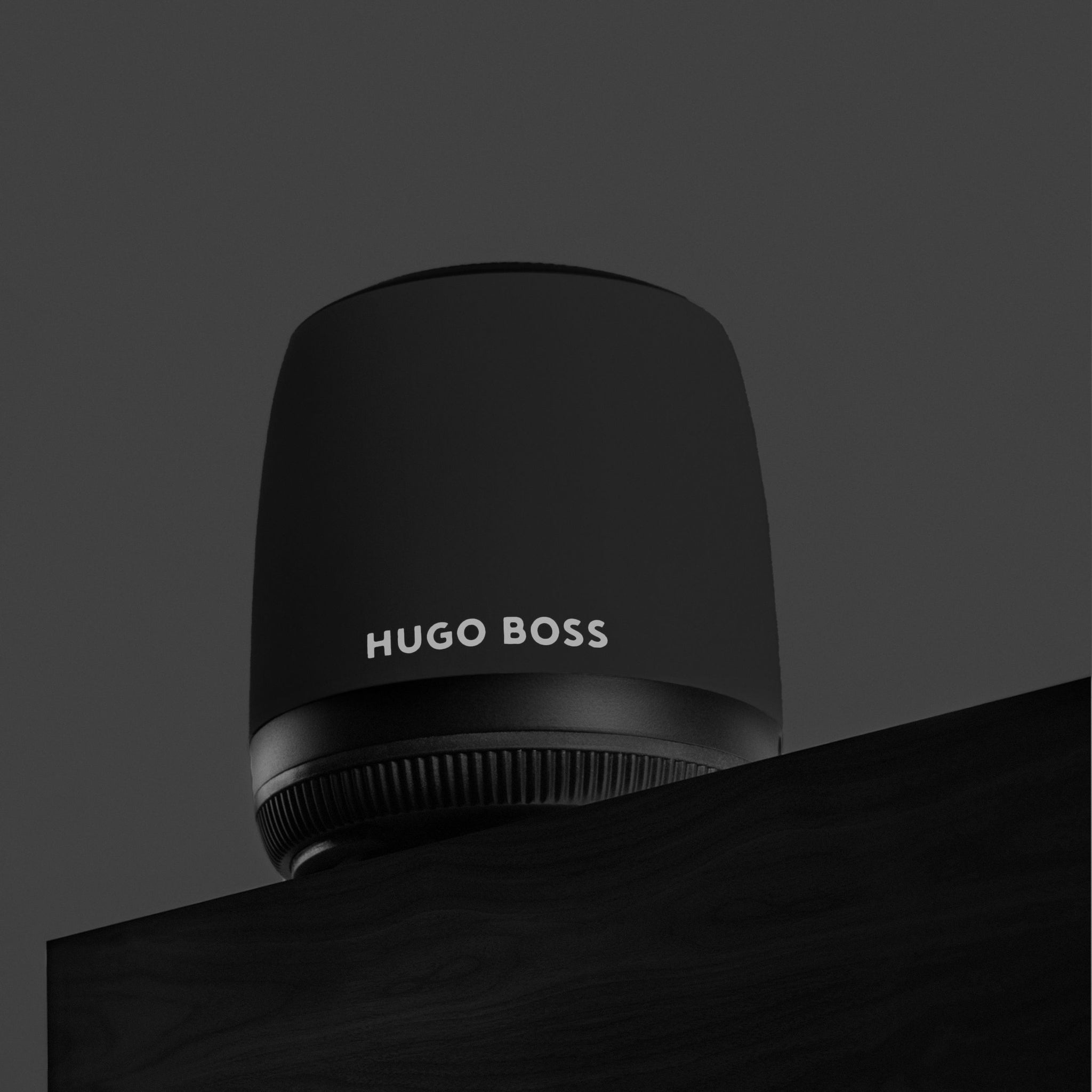 hugo boss gear luxe speaker Designer speakers for men Hugo Boss Fashion Black Speaker Gear Matrix – Luxury Corporate Gifts