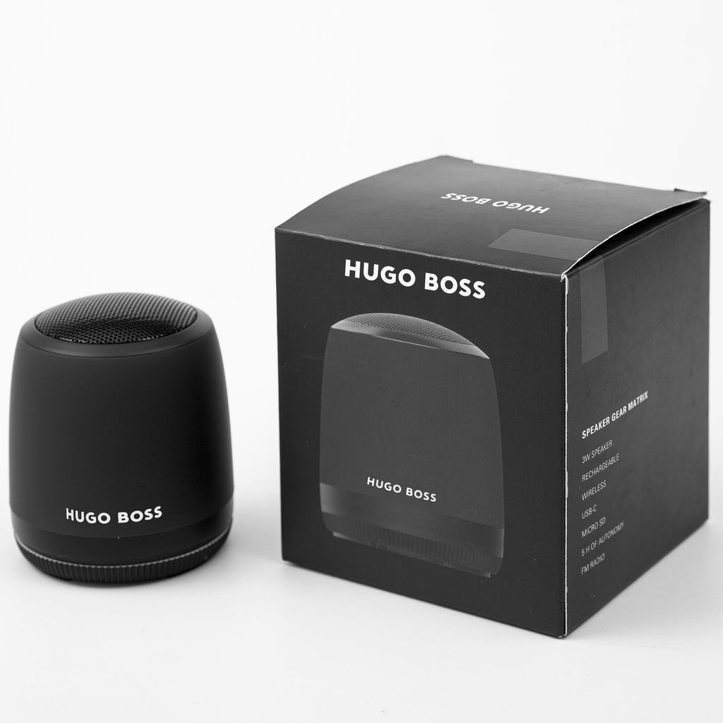 Designer speakers for men Hugo Boss Fashion Black Speaker Gear Matrix

