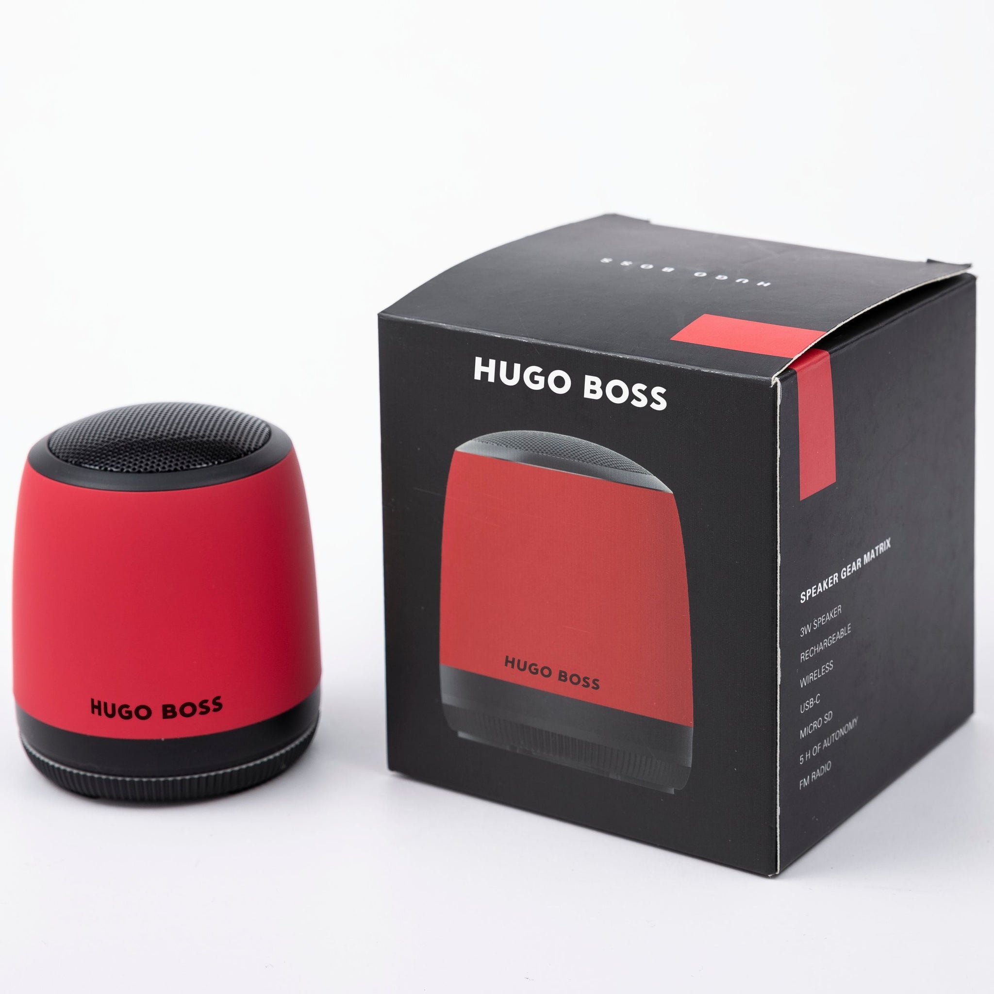 gear matrix Designer bluetooth speaker Hugo Boss Fashion Red Speaker Gear Matrix – Luxury Corporate Gifts